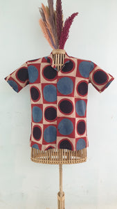 CHAND AJRAKH - red blue