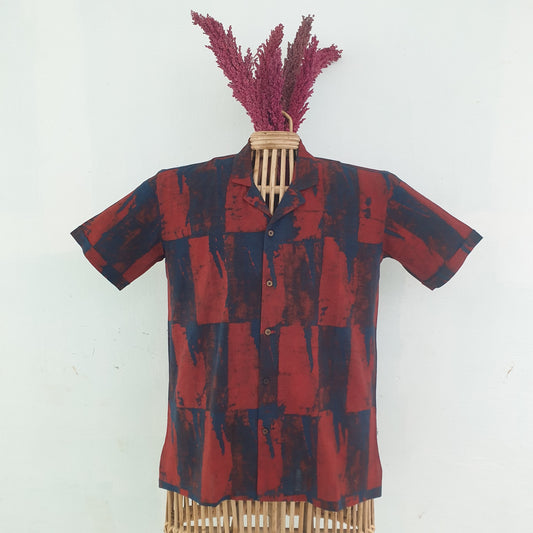 AJRAKH ART - red blue