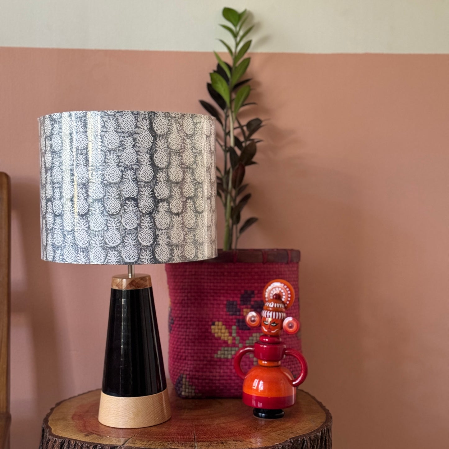 SLANT Blue ~ 10" grey pineapple shade