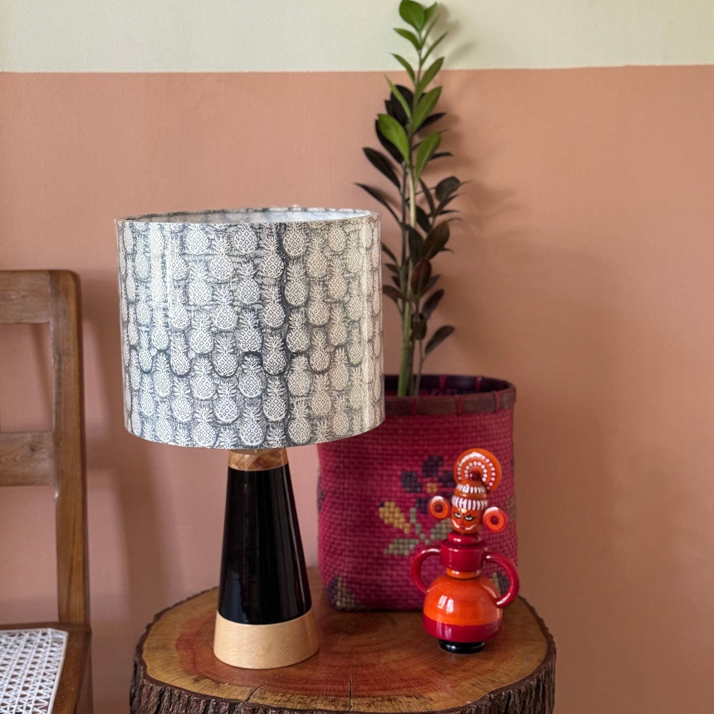 SLANT Blue ~ 10" grey pineapple shade