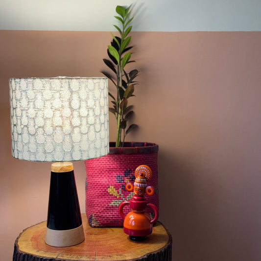 SLANT Blue ~ 10" grey pineapple shade