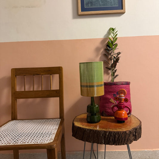 MINI TRIKONE GREEN ~ 6X8" CHETTINAD SHADE