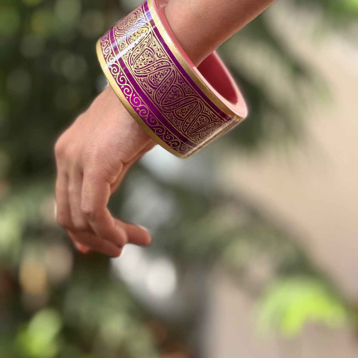 NAQQASHI DVITIYA THIN MAGENTA GOLD/2.6