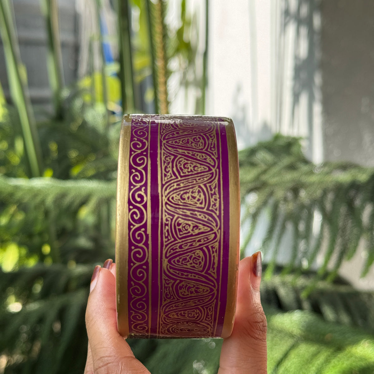 NAQQASHI DVITIYA THIN MAGENTA GOLD/2.6