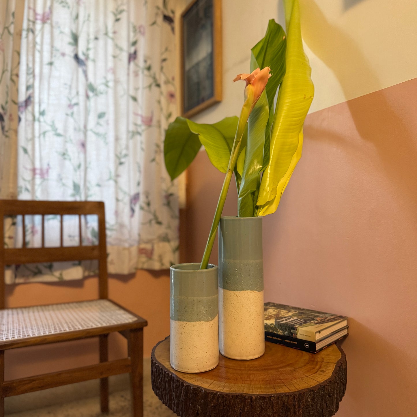 CERAMIC CYLINDER VASES