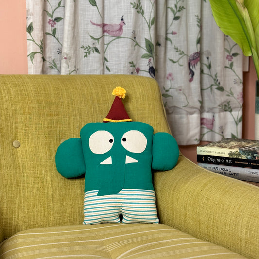 FLAPPY CUSHION DOLL aqua