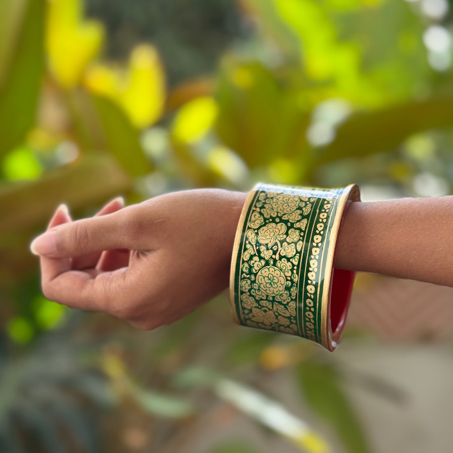 A LITTLE BENT NAQQASH green florals/2.4