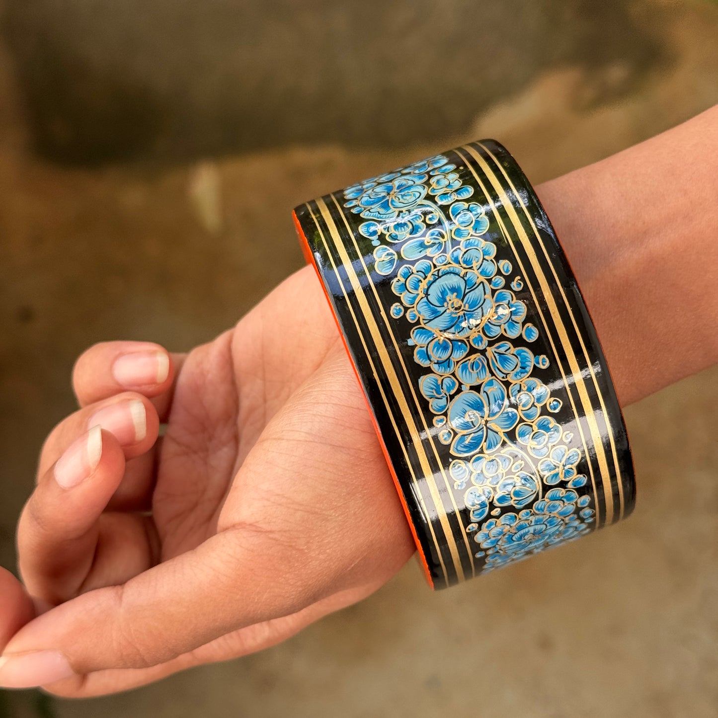 NAQQASHI DVITIYA THIN Blue Florals/2.4