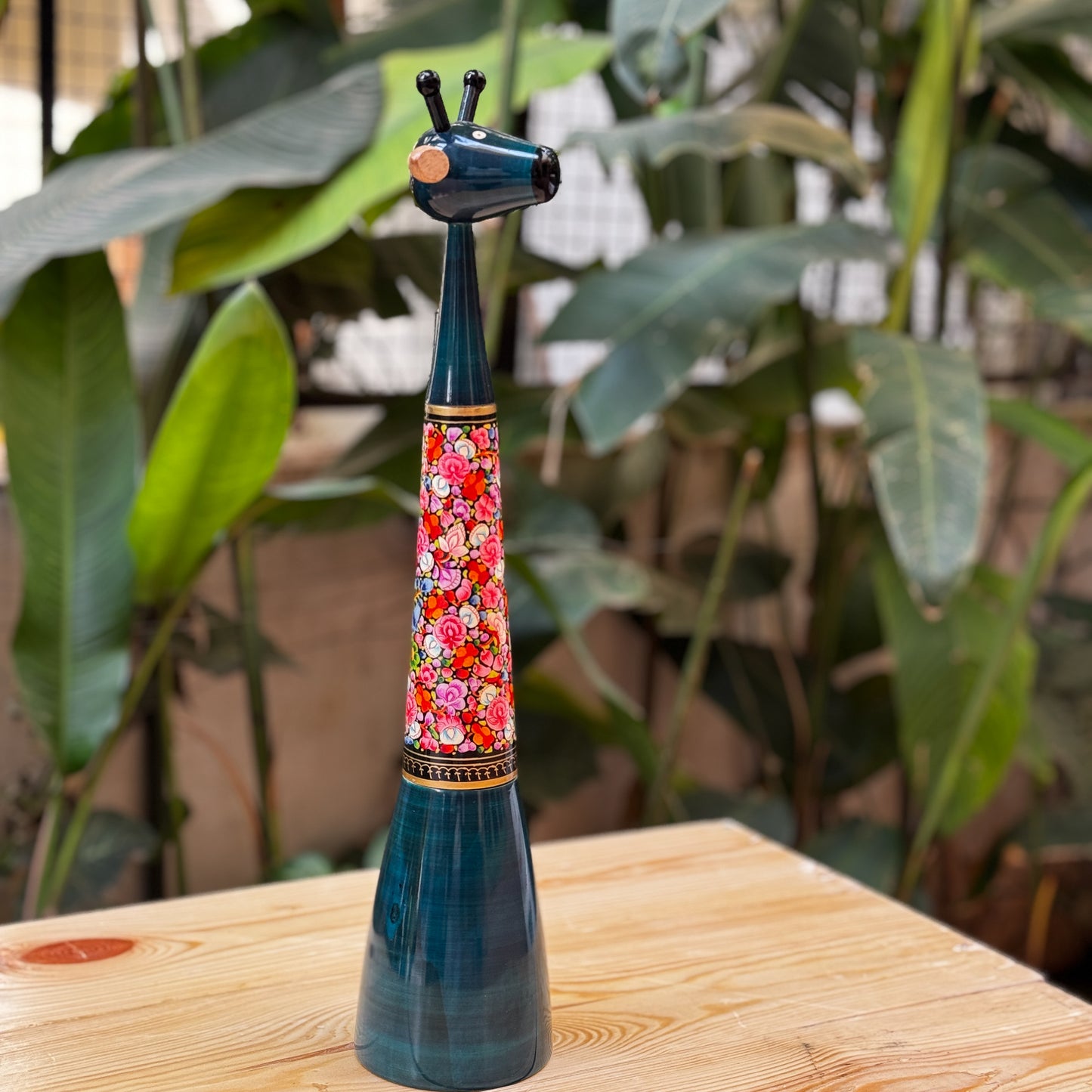 NECKLES NAQQASHI BLUE PINK (SMALL)