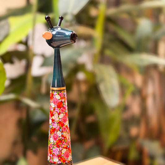 NECKLES NAQQASHI BLUE PINK (SMALL)