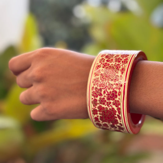 NAQQASHI DVITIYA THIN Red floral/2.6