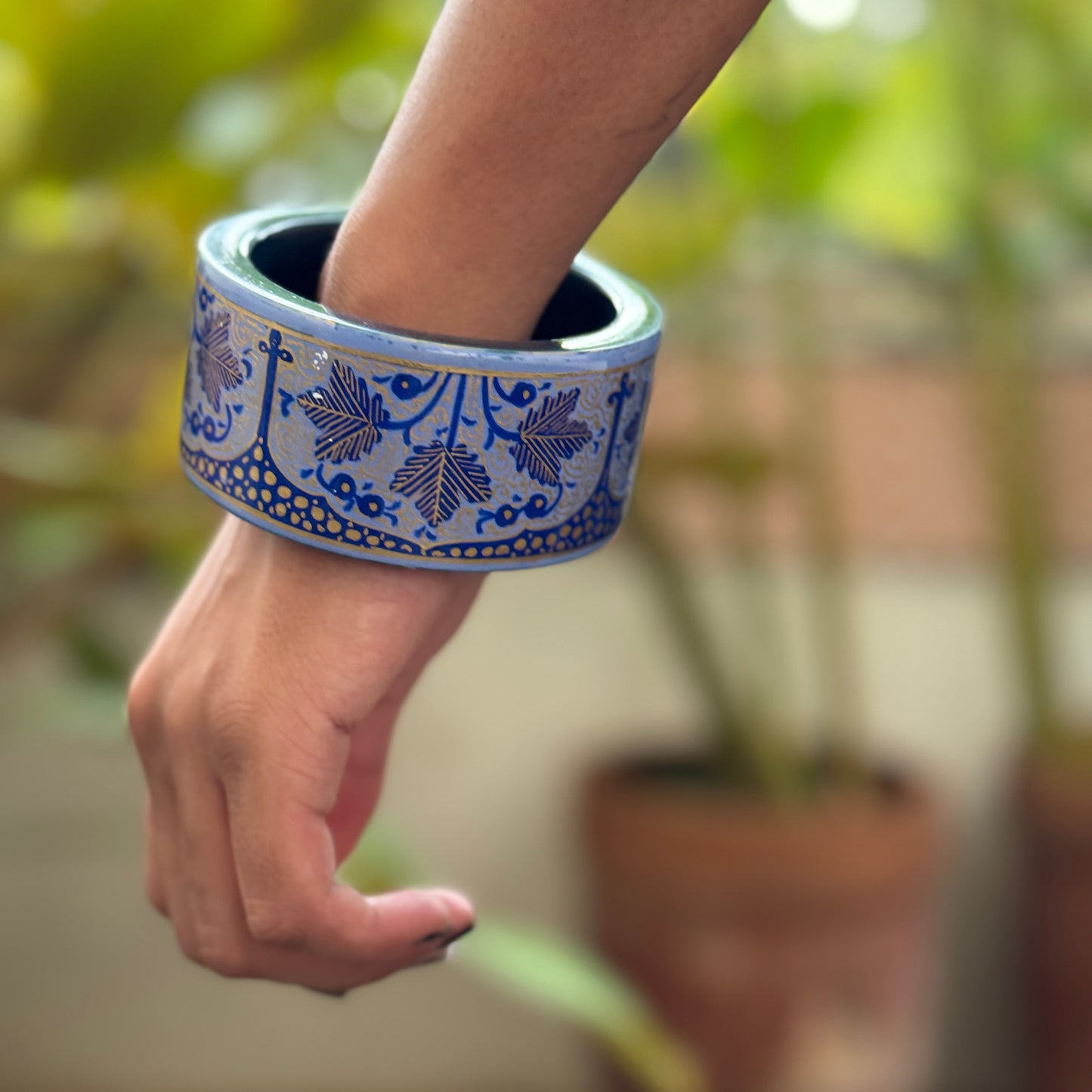 NAQQASHI DVITIYA THIN blue /2.6