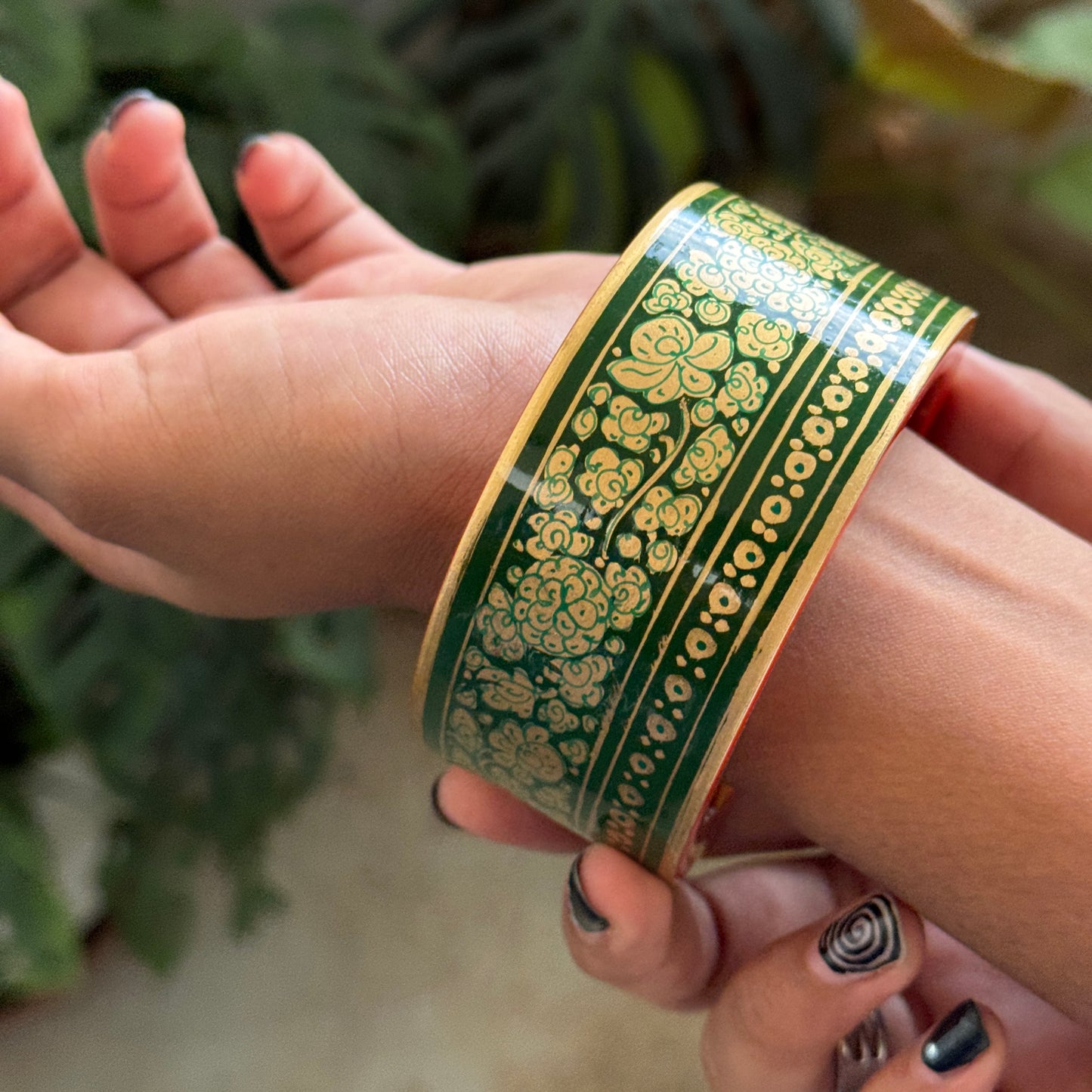 NAQQASHI DVITIYA THIN Green floral/2.6