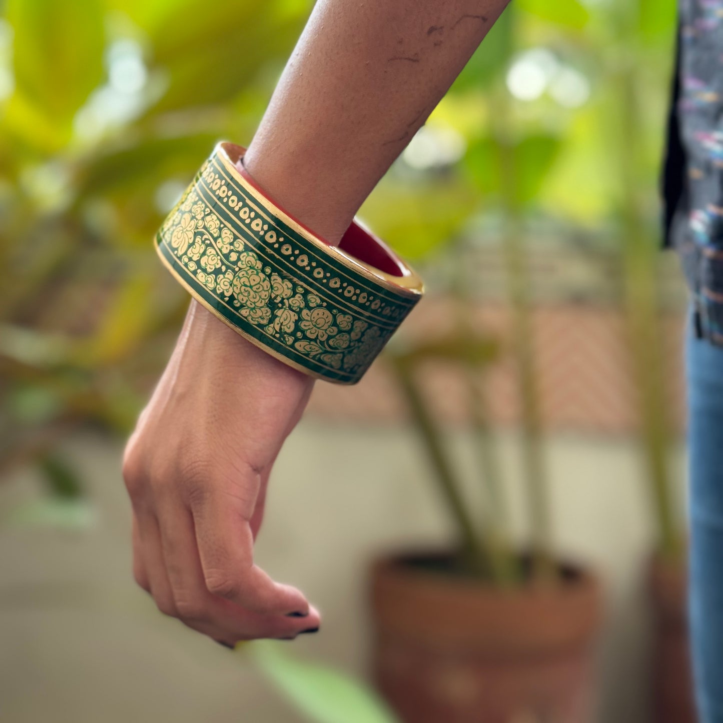NAQQASHI DVITIYA THIN Green floral/2.6