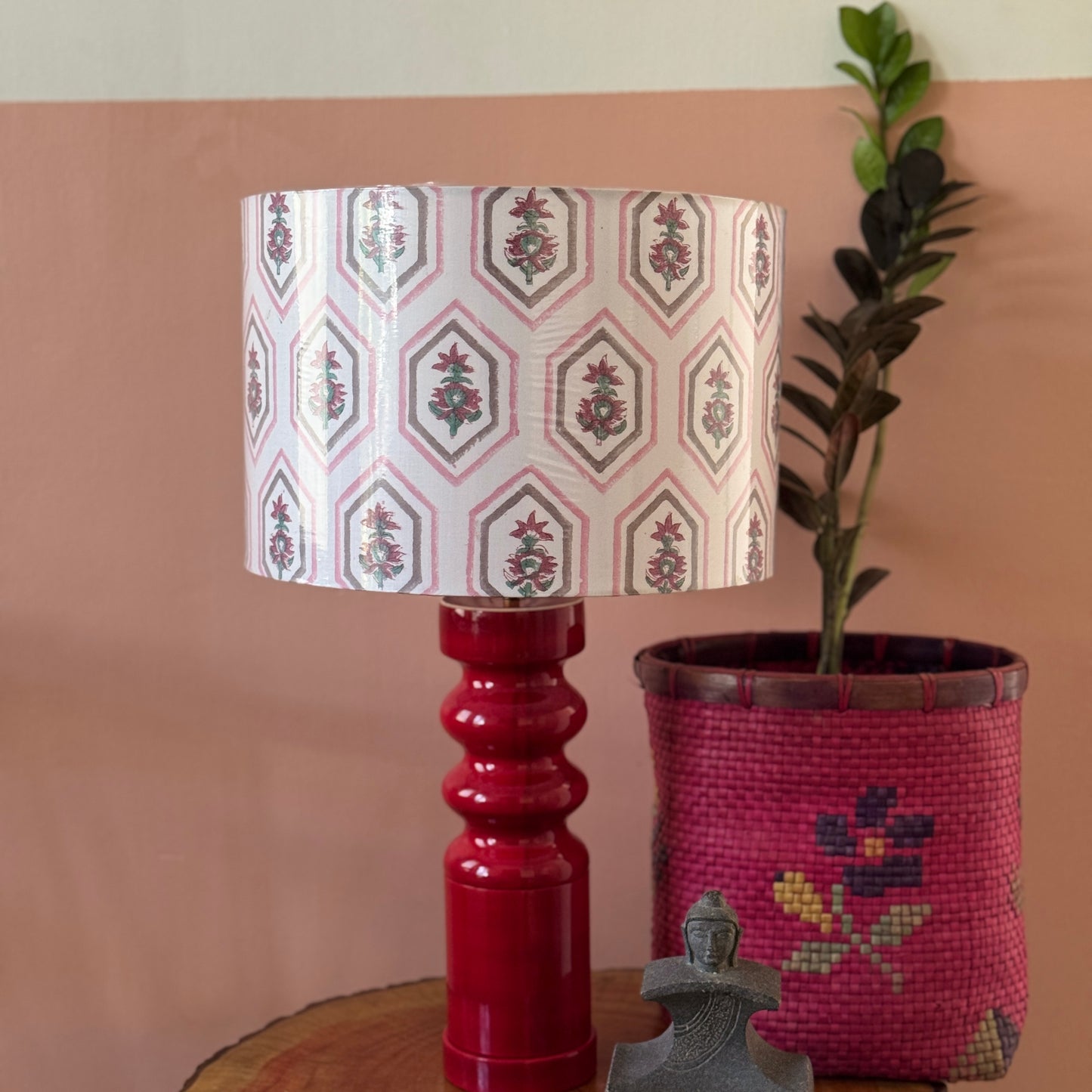 STHAMB RED  ~ 12" PINK PRINT