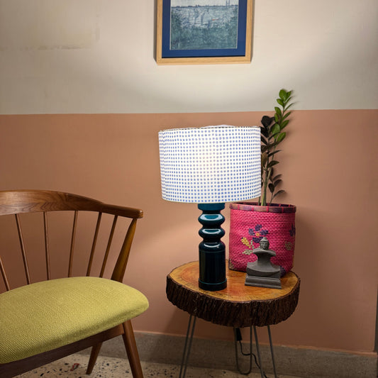 STHAMB BLUE  ~ 12" BLUE DOT SHADE