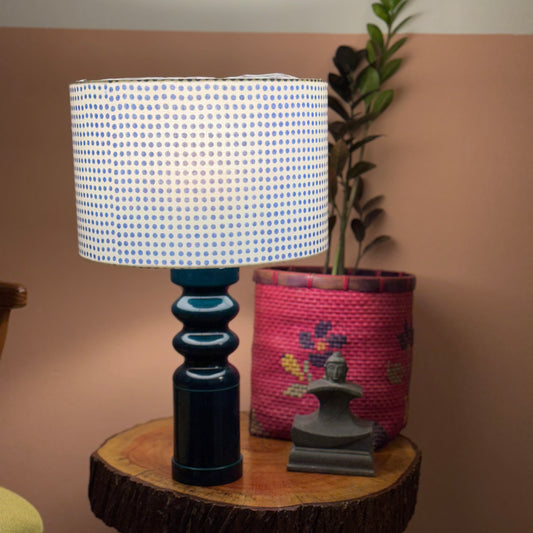 STHAMB BLUE  ~ 12" BLUE DOT SHADE