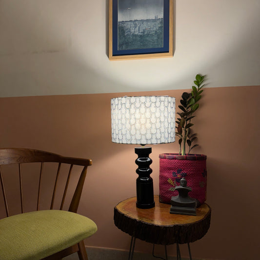 STHAMB BLUE  ~ 12" GREY PINEAPPLE SHADE