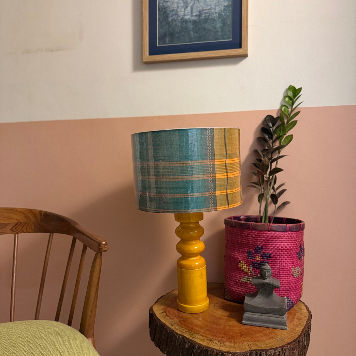 STHAMB YELLOW  ~ 12" CHETTINAD SHADE