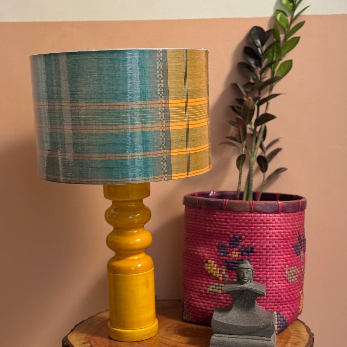 STHAMB YELLOW  ~ 12" CHETTINAD SHADE