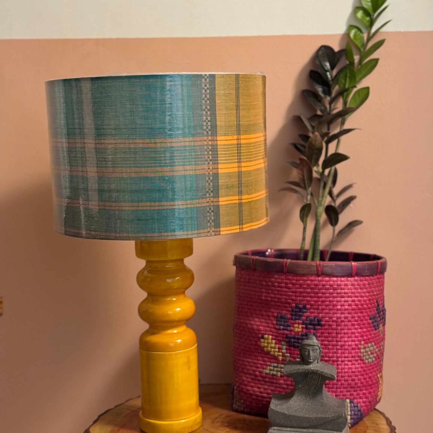 STHAMB YELLOW  ~ 12" CHETTINAD SHADE