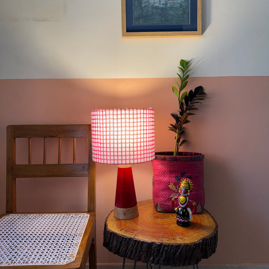 SLANT RED ~ 10" RED CHECKS