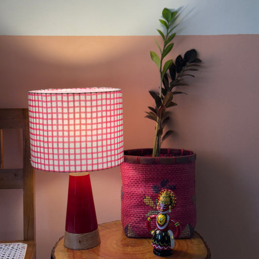 SLANT RED ~ 10" RED CHECKS