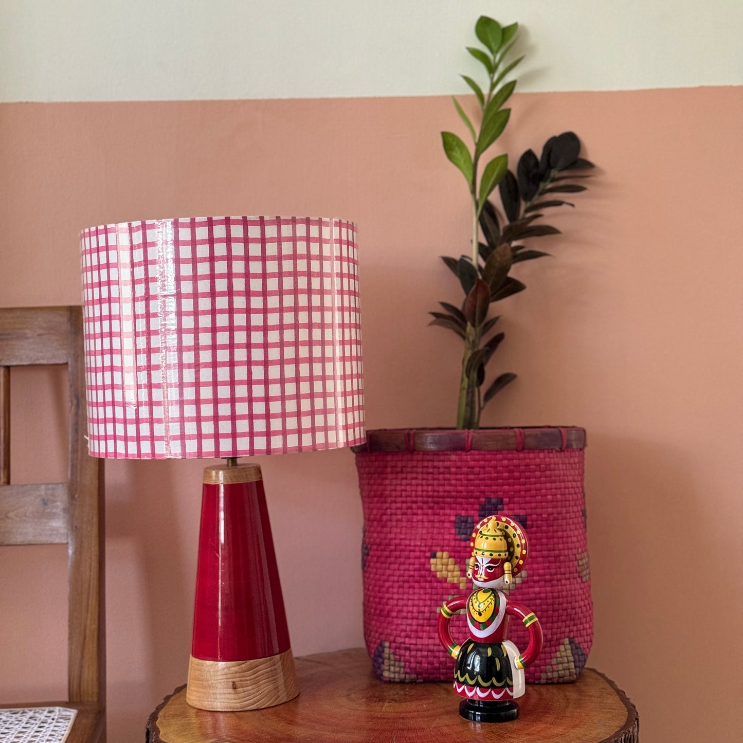 SLANT RED ~ 10" RED CHECKS
