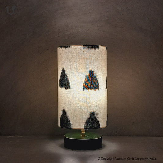 SHUBAM - Trikone Ikkat green