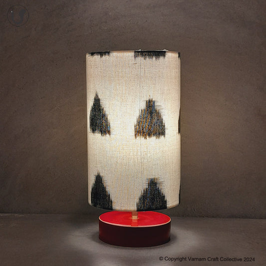 SHUBAM - Trikone Ikkat red