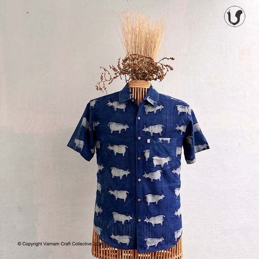 BASAVAS IN INDIGO (Half Sleeves)