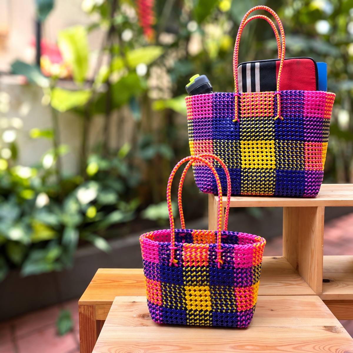 CHETTINAD MADRAS CHECKS BEACH BAGS 04