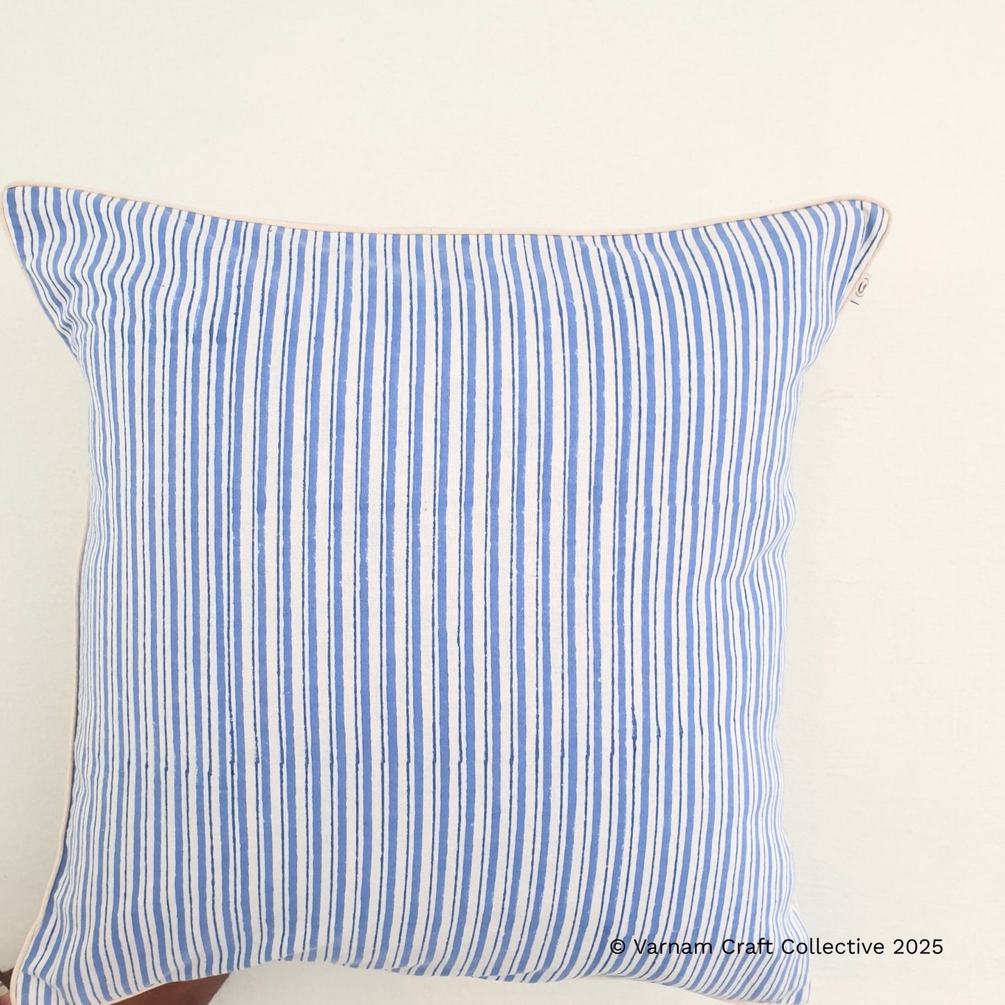 BLOCKPRINT IN STRIPES (blue)