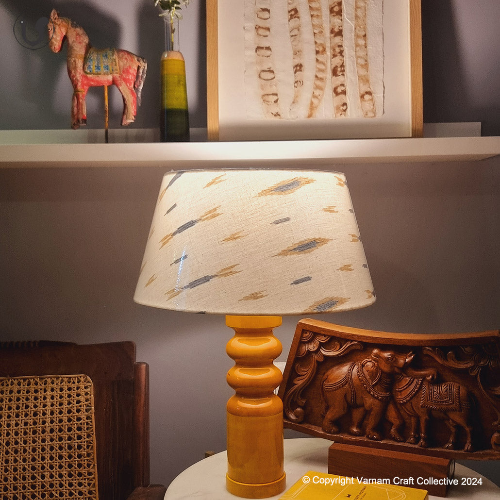 STHAMB Yellow ~ Blue Yellow Ikat Empire shade