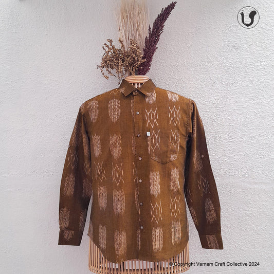 IKAT in Brown (full sleeves)