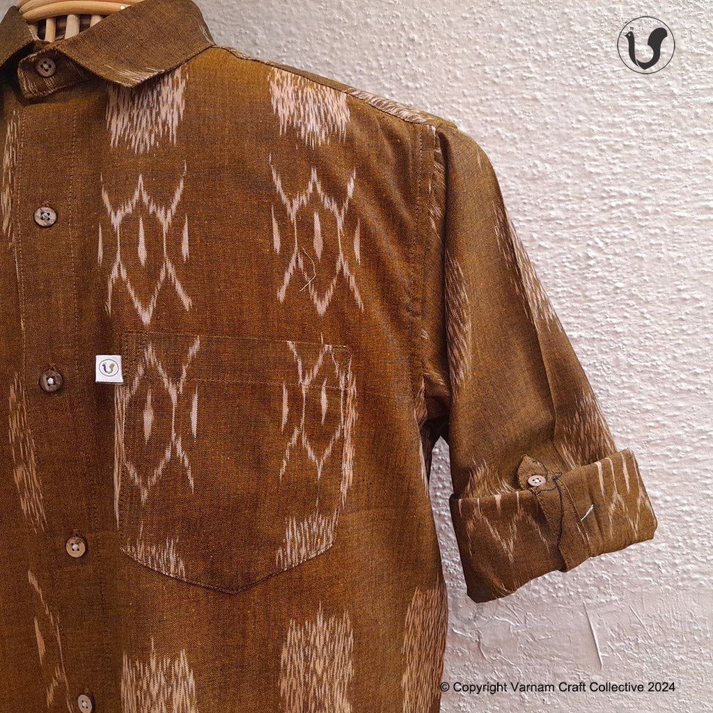 IKAT in Brown (full sleeves)
