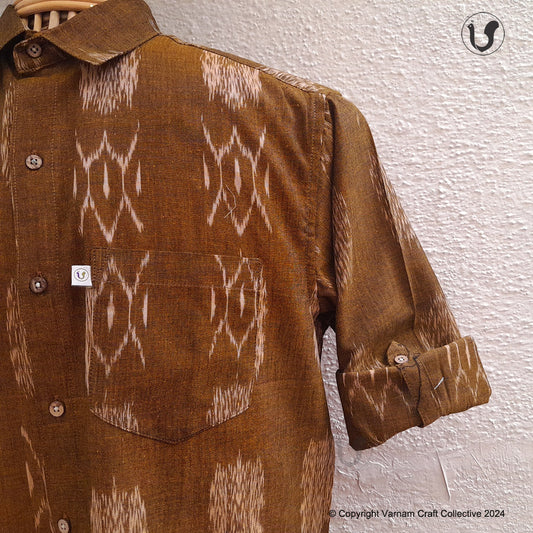 IKAT in Brown (full sleeves)