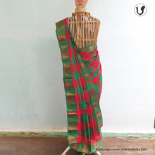 Load image into Gallery viewer, CHETTINAD CHECKS ~ red green
