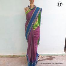 Load image into Gallery viewer, CHETTINAD ~ Fuschia stripes
