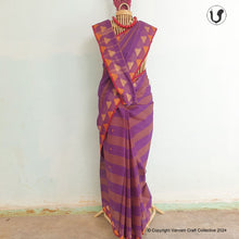 Load image into Gallery viewer, CHETTINAD ~ pink stripes
