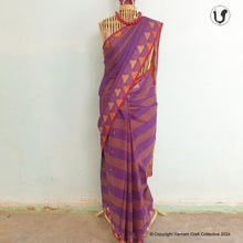 Load image into Gallery viewer, CHETTINAD ~ pink stripes
