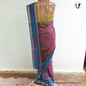 CHETTINAD ~ Fuschia stripes