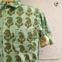 Load image into Gallery viewer, PAISLEY green ( full sleeves)
