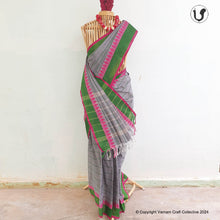 Load image into Gallery viewer, CHETTINAD CHECKS ~ grey pink
