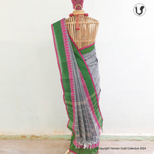 Load image into Gallery viewer, CHETTINAD CHECKS ~ grey pink
