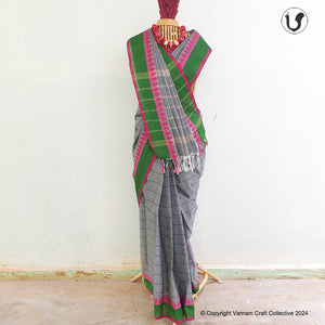 CHETTINAD CHECKS ~ grey pink