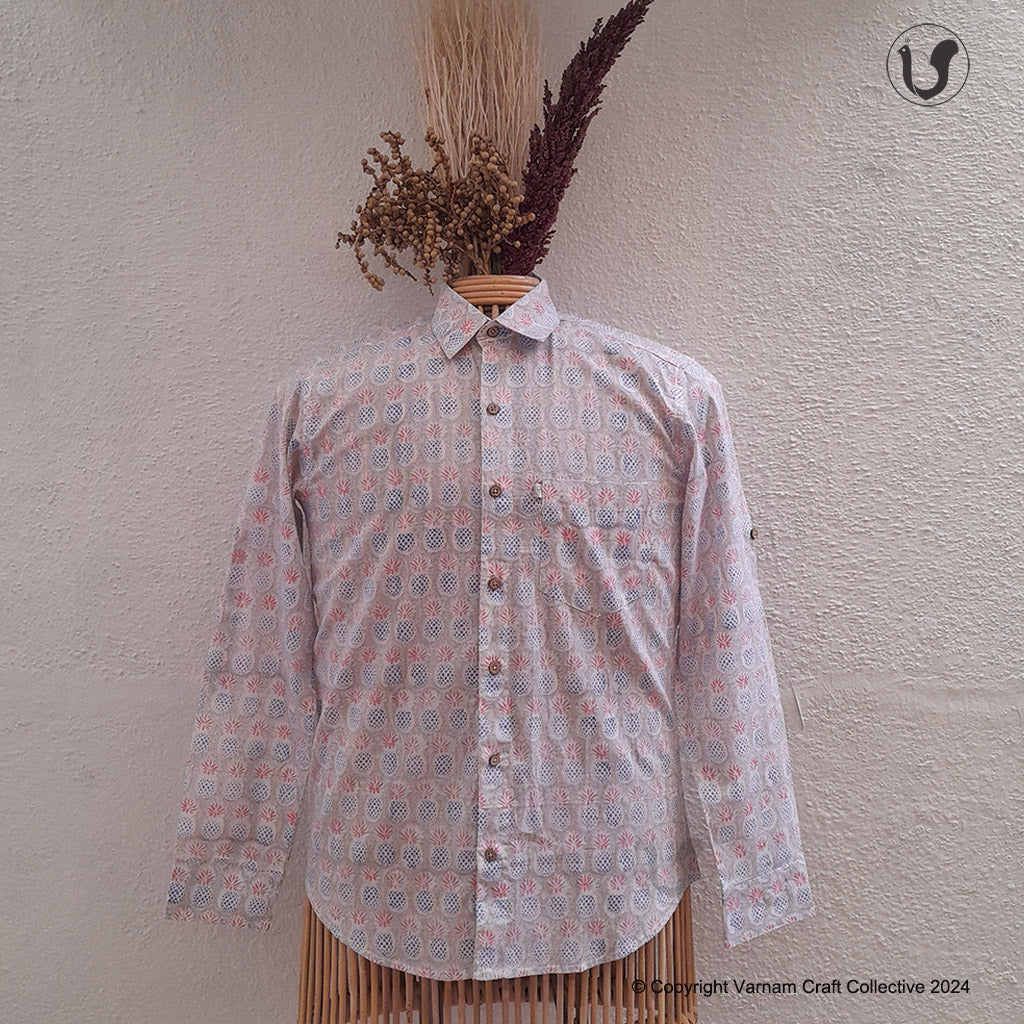 PINEAPPLES pink blue (full sleeves)