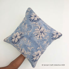 Load image into Gallery viewer, LINEN Blue florals
