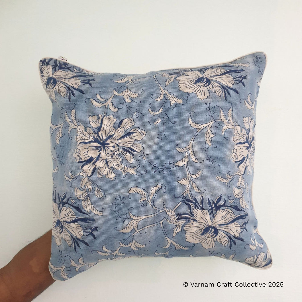 LINEN Blue florals