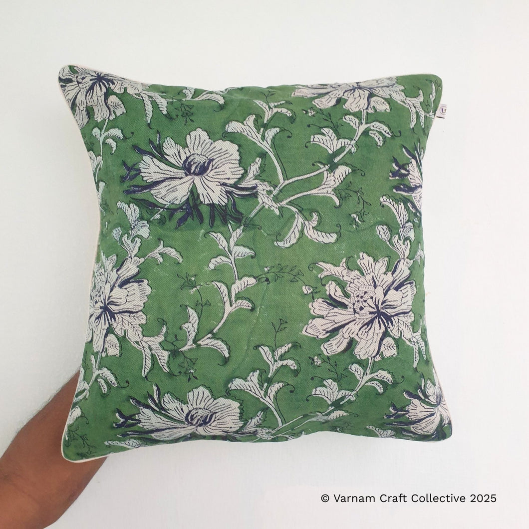 LINEN Green florals